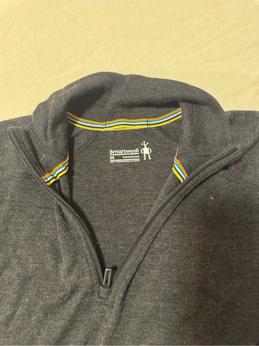 Smartwool Women’s Dark Charcoal Zip-Up Sweater